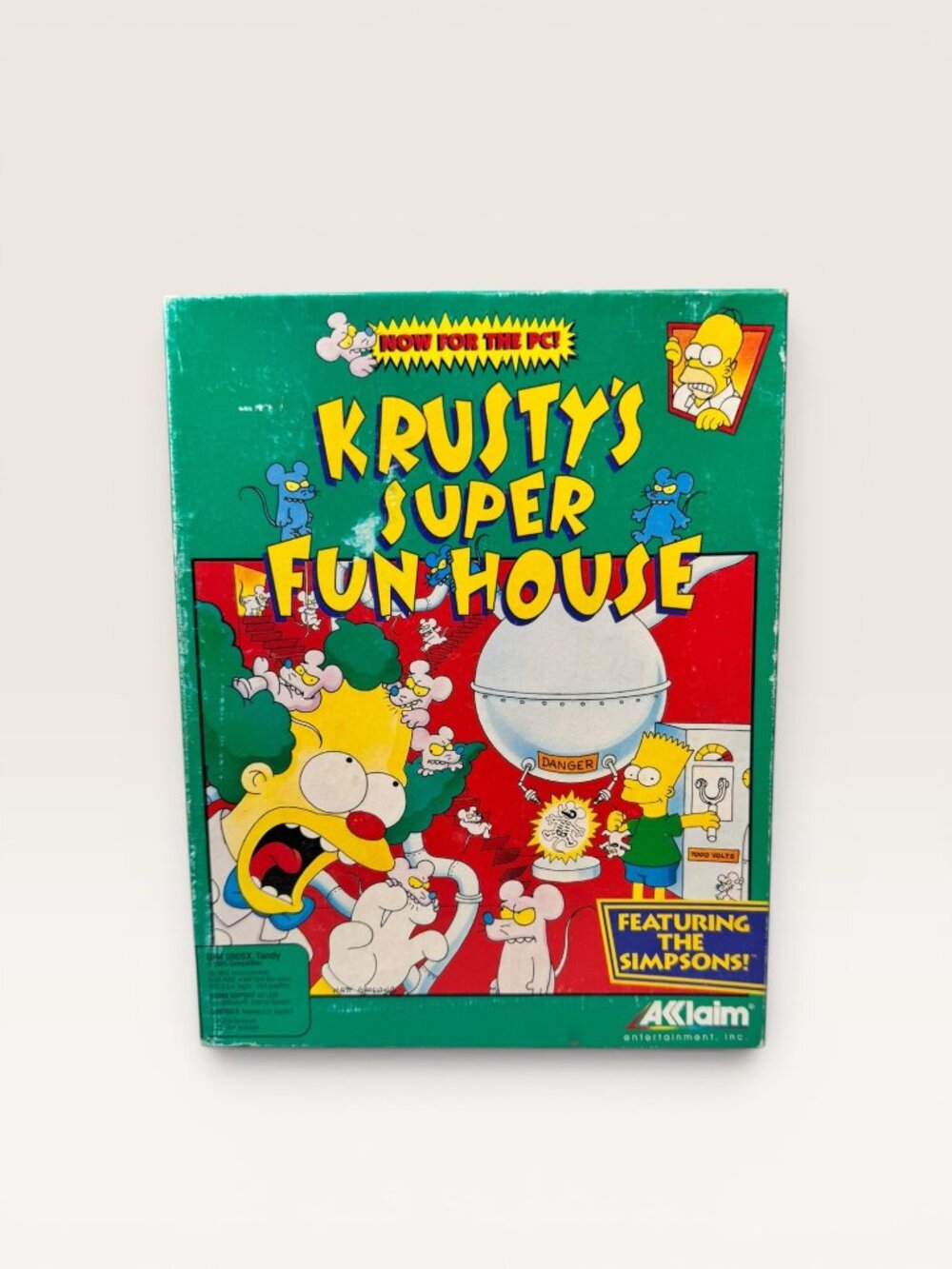 Krusty's Super Fun House Featuring The Simpsons PC Big Box 3.5 Floppy CIB 1993
